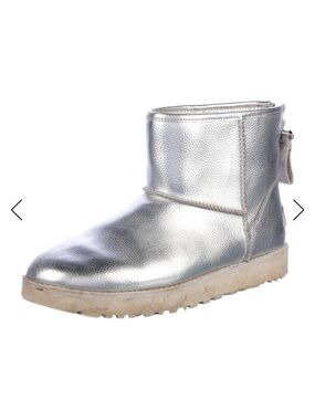UGG Silver Metallic Classic Mini Boot